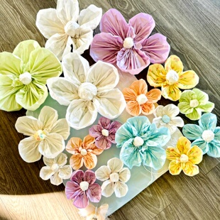 花朵主题墙边框环创材料幼儿园班级文化春天布置装饰雪梨纸褶皱纸