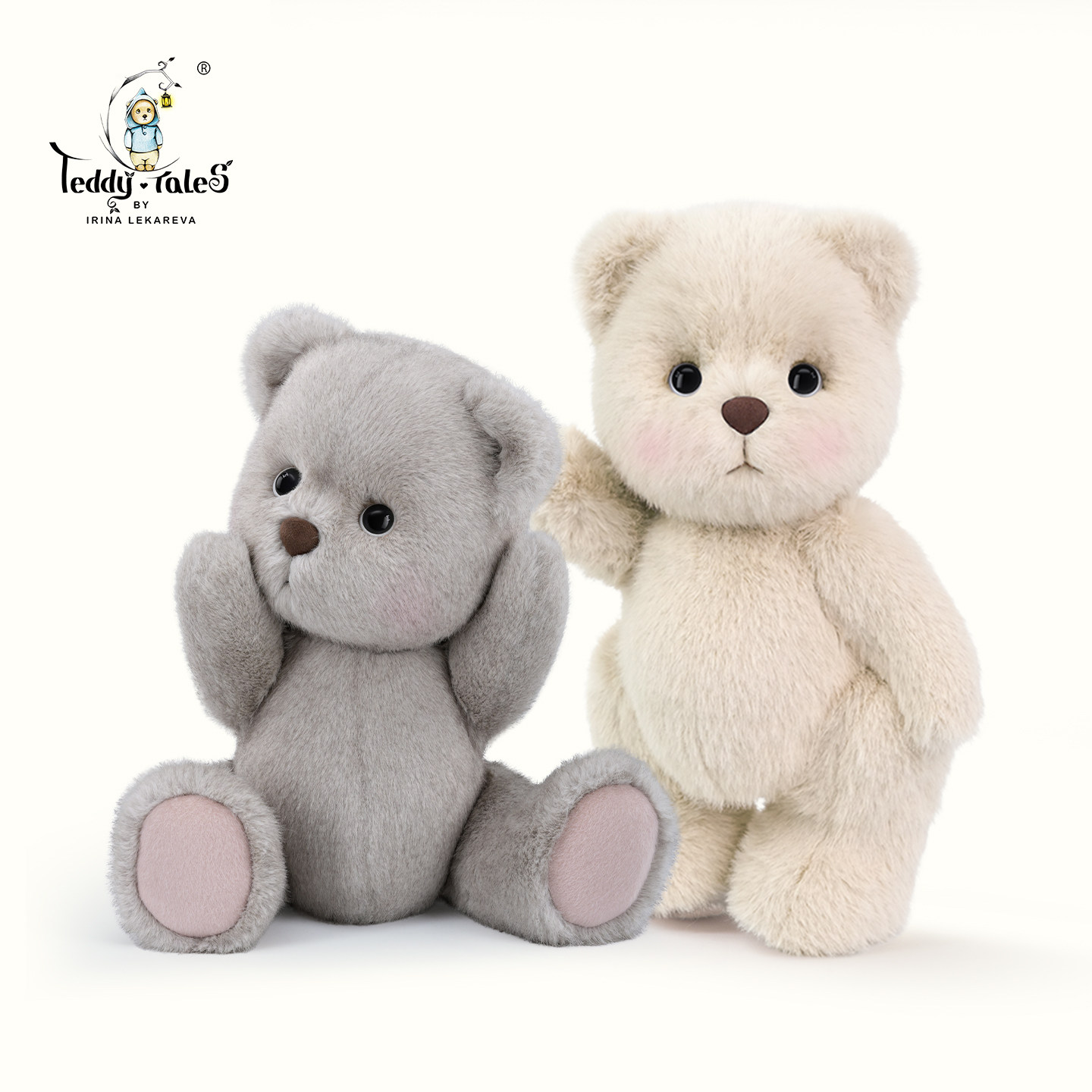 TeddyTales莉娜熊玩偶泰迪手作熊毛绒抱抱熊可爱抱枕情侣礼盒玩具