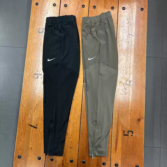 Authentic Nike Women's Running Sports Training Fitness Breathable Quick-Drying Zipper Closure Long Pants Dh6980