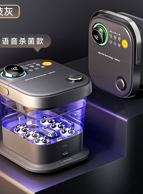 热恋电动折叠泡脚桶加热恒温按摩桶养生足浴盆家用智能杀菌足浴