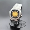 Silver Case Brown Dial NH35 Movement Single Calendar