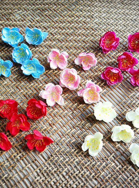 diy手工花环桃花装饰婚庆梅花