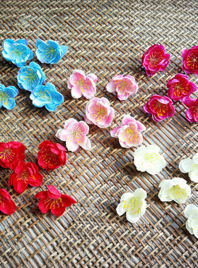 diy手工花环桃花装饰婚庆梅花