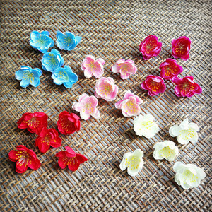 diy手工花环桃花装饰婚庆梅花