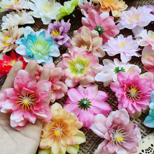 花海大世界DIY仿真花汉服头饰绢花 花朵 婚庆头饰花环材料 野牡丹