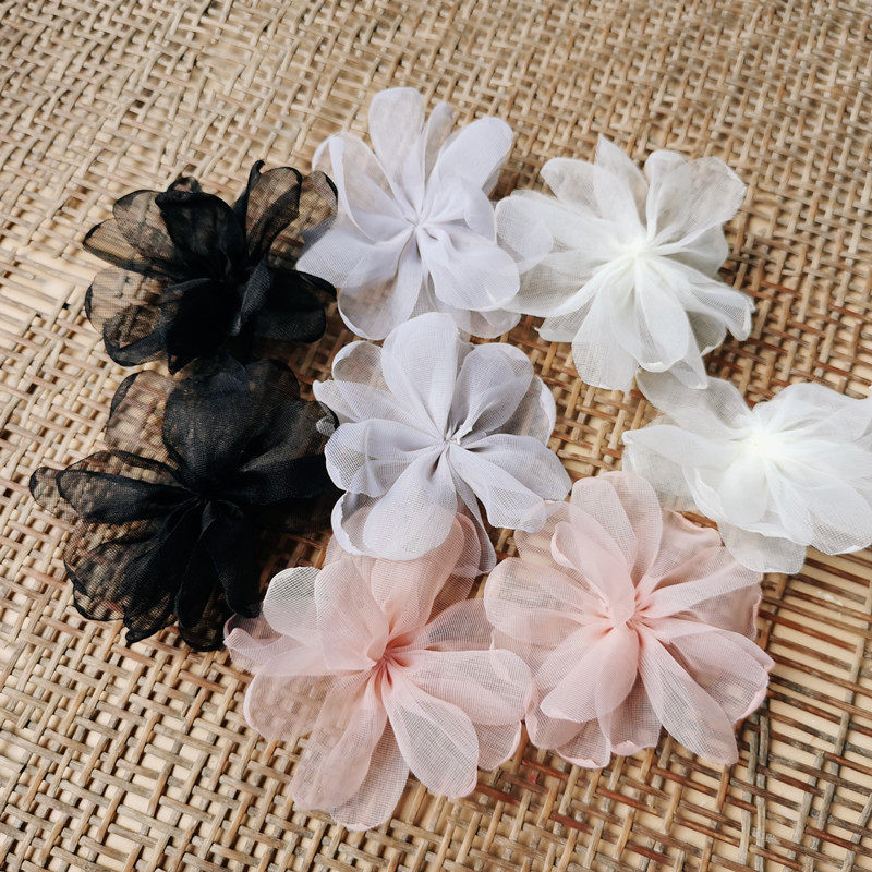 花海大世界diy手工素材婚纱头纱复古文艺辅料汉服头饰 沙花烧边兰
