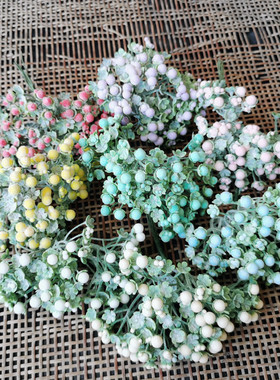 花海大世界塑料花满天星白霜