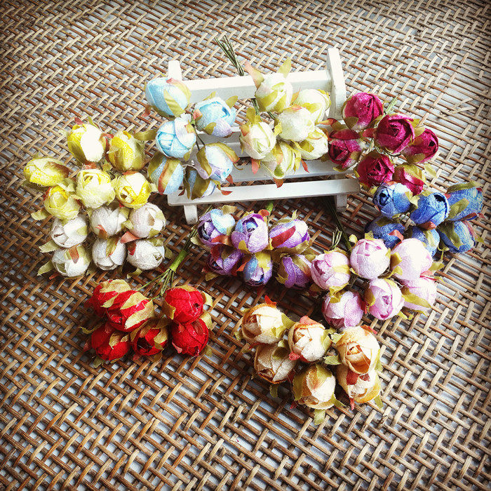 韩式DIY森系饰品材料仿真 ZaKKa旧欧风格油画色手作 彩绒小茶苞,家居饰品,仿真花/假花,淘宝优惠券,粉丝福利购,淘宝优惠卷