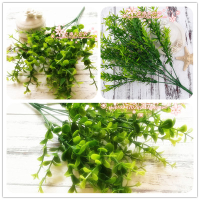 花海diy仿真尤加利小草