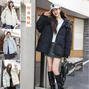 骄骄虎女大童羽绒服2025冬季新款保暖加厚90白鸭绒羽绒服外套908