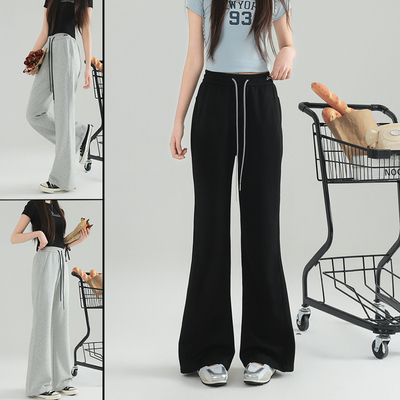 骄骄虎2026春季新款女大童时尚舒适青少年微喇休闲裤长裤9041