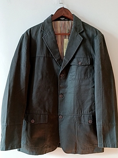 时尚 外套大码 休闲西装 西装 180.185 军绿春秋厚款 周织男装