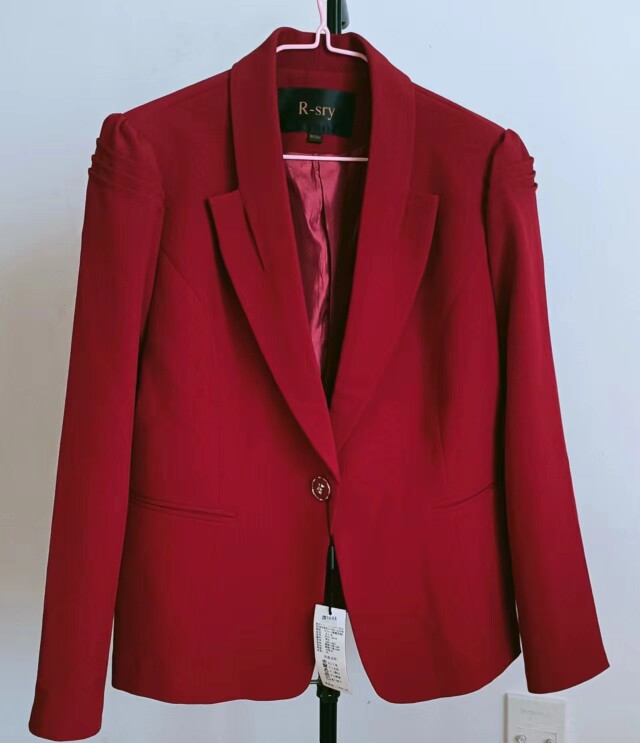 瑞德思瑞京豹女高端休闲小西装休闲通勤制服工作装断码特价清货图片