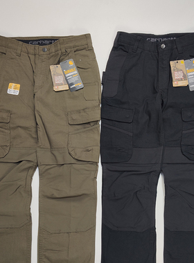 Carhartt Relaxed Fit 主线高端直筒两侧大口袋宽松重磅工装裤