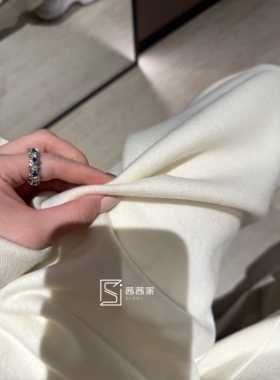 意大利代Fari风琴裤桑蚕丝羊绒针织裤女休闲裤小个子裤子直筒裤厚