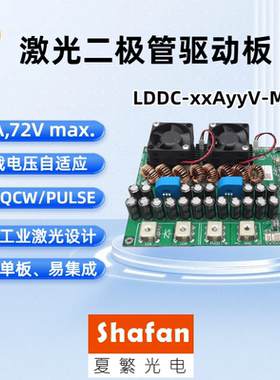 LDDC-xxAyyV-MA 激光电源板，LD驱动板，60A48V，电压自适应，QCW