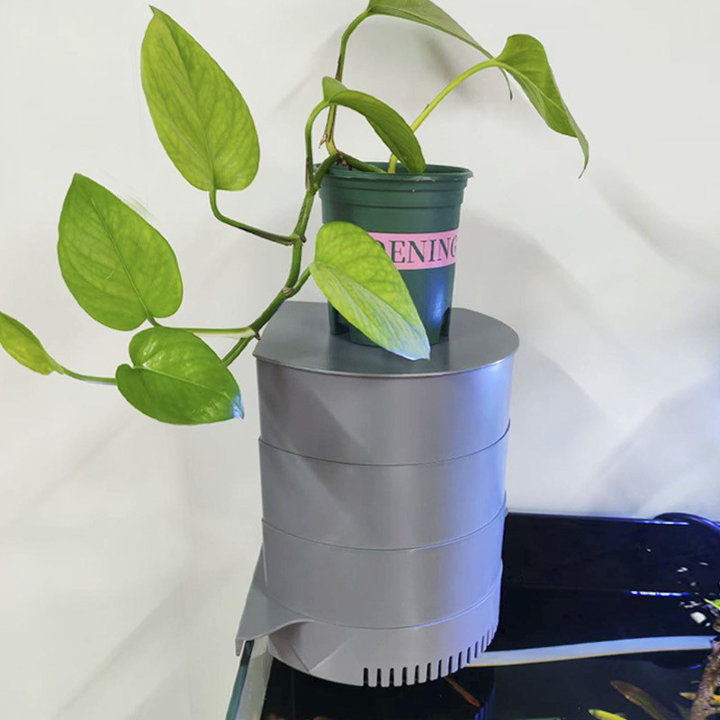 小型家用鱼缸转角水帘上过滤器净水循环过滤盒系统高效