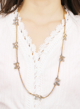 气质蝴蝶结性感项链女春季时尚