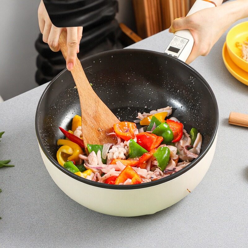 1800w爆炒电炒菜炒锅家用多功能不粘小型热锅蒸煮煎炒一体锅宿舍,厨房电器,电热火锅/煎锅,淘宝优惠券,粉丝福利购,淘宝优惠卷