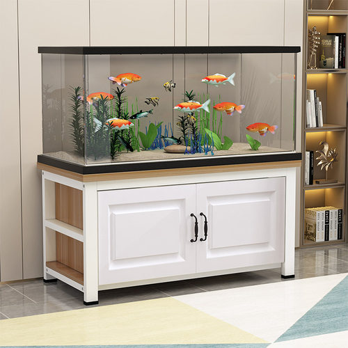 鱼缸底柜实木颗粒铝合金承重架子