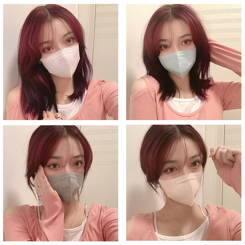 网红防勒同款3D立体口罩女白黑色透气一次性3层防护含熔喷布雾霾
