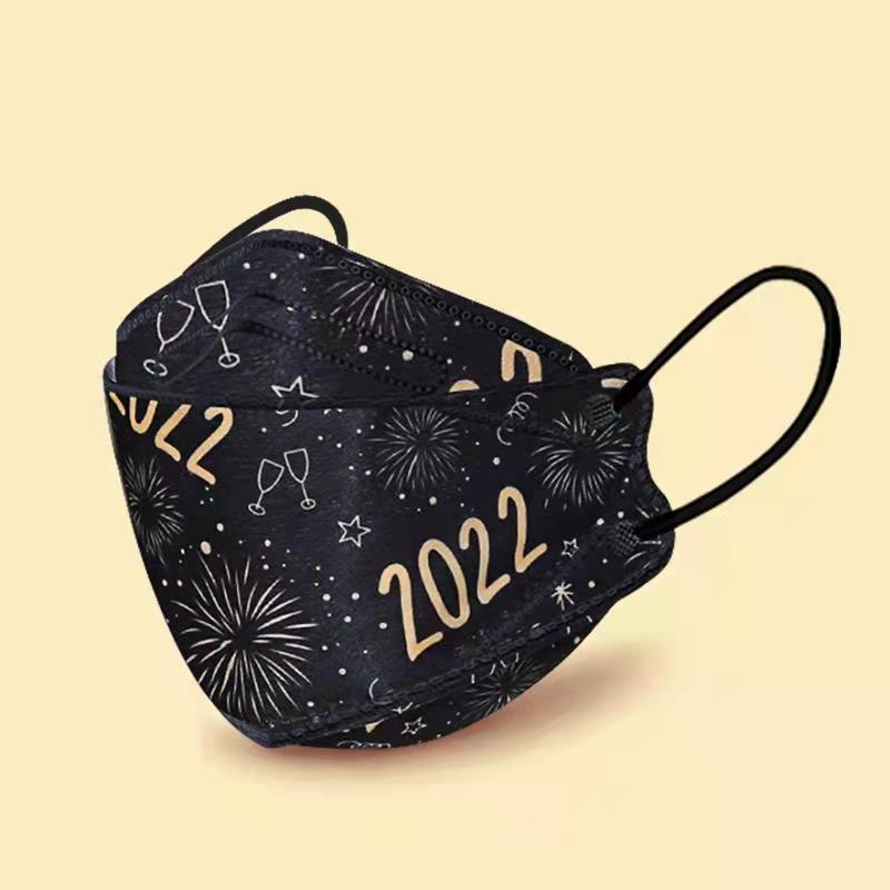 女一次性f口罩黑色k94鱼嘴