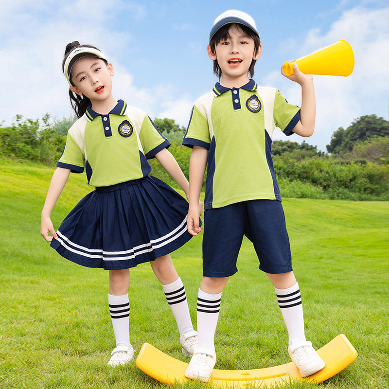 小学生夏天校服幼儿园园服六一儿童节毕业服运动套装班服幼师服