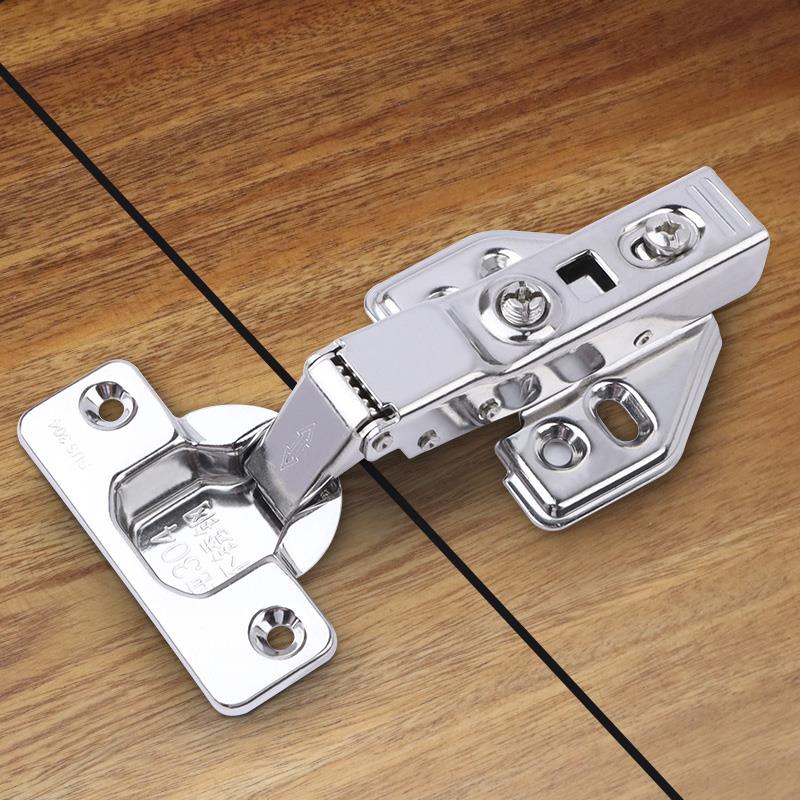 加厚合页304不锈钢铰链直大弯全盖橱柜门修复板阻尼合叶飞机活页