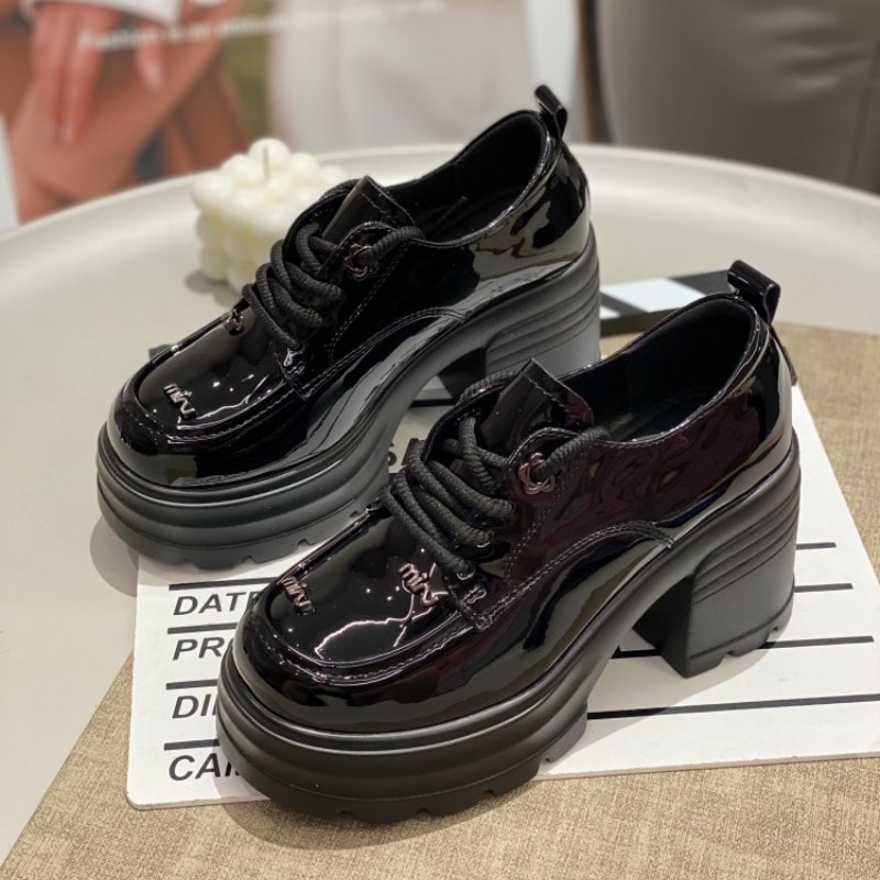 乐福鞋女2025年新款学院风时尚百搭舒适轻便女鞋休闲通勤粗跟单鞋,女鞋,时尚休闲鞋,淘宝优惠券,粉丝福利购,淘宝优惠卷