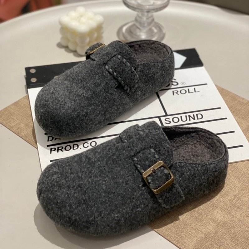 勃肯鞋女2025年冬季新款保暖棉鞋毛呢厚底舒适轻便休闲加厚豆豆鞋,女鞋,时尚休闲鞋,淘宝优惠券,粉丝福利购,淘宝优惠卷