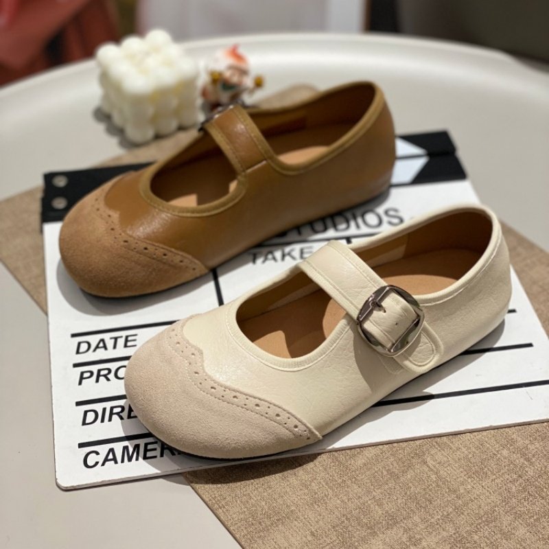 休闲风一字扣玛丽珍鞋女2026平底圆头单鞋潮流鞋浅口百搭舒适女鞋,女鞋,时尚休闲鞋,淘宝优惠券,粉丝福利购,淘宝优惠卷