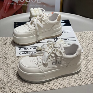 春季厚底显瘦百搭小白鞋女