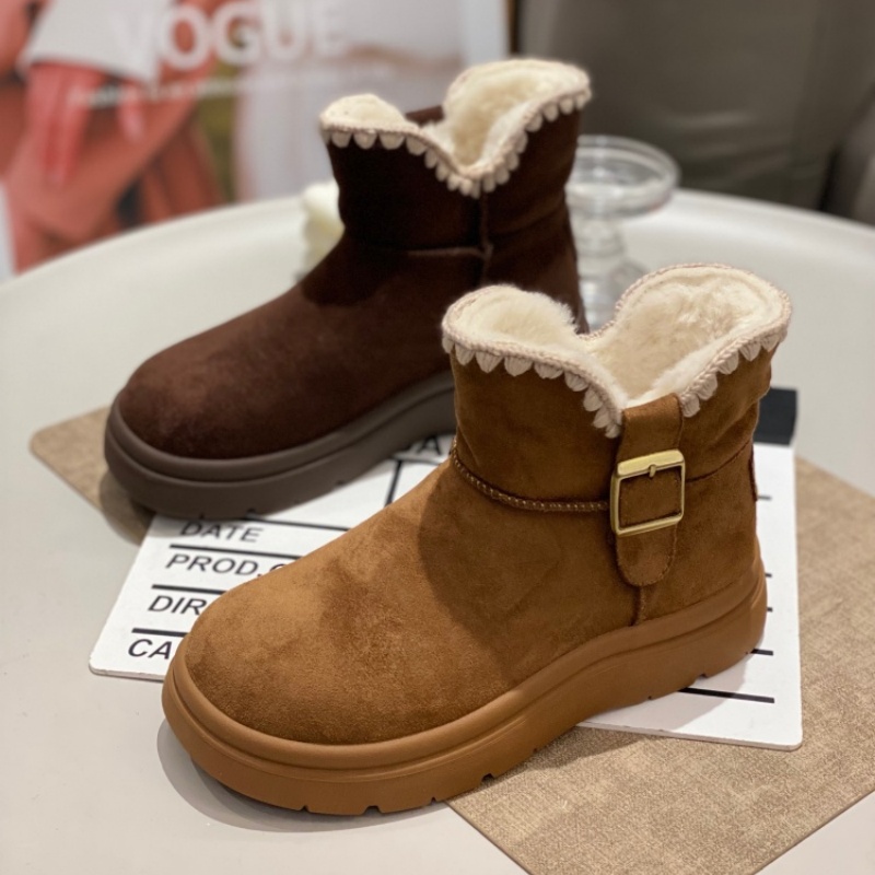 无注册商标厚底雪地靴冬季保暖