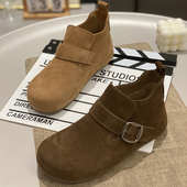 一脚蹬豆豆鞋 女 舒适软底休闲百搭保暖加绒高帮勃肯鞋 2025秋季 新款