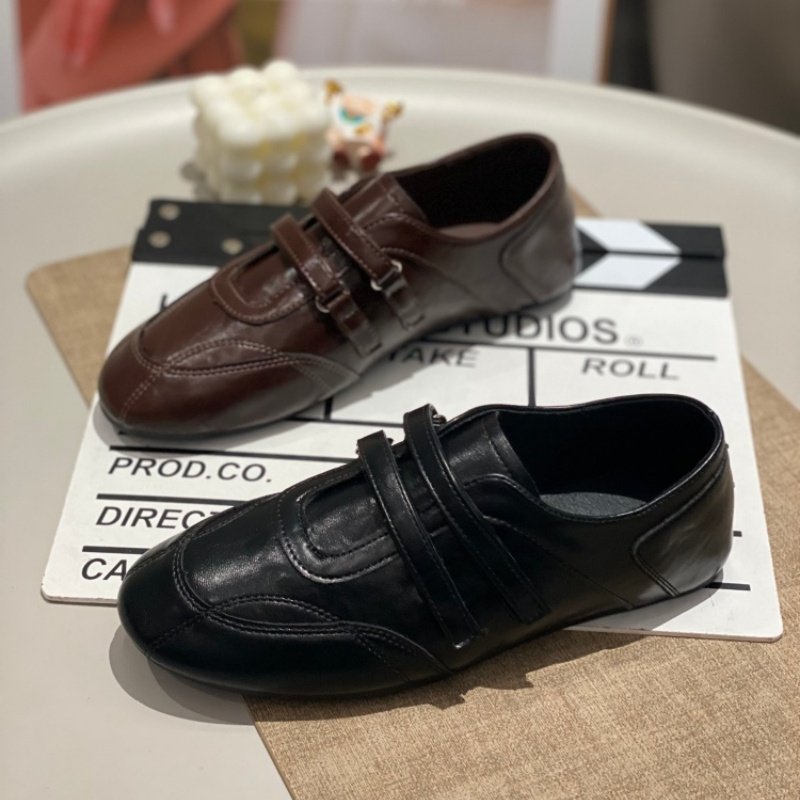 法式简约风双排魔术贴单鞋女2026橡胶底日常平底圆头轻便玛丽珍鞋,女鞋,时尚休闲鞋,淘宝优惠券,粉丝福利购,淘宝优惠卷