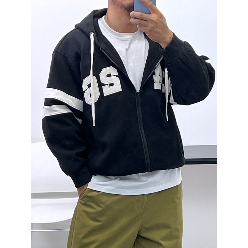 连帽秋冬宽松高克重外套卫衣