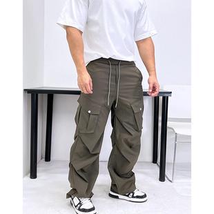 复杂做工立体裁剪!腿粗细都可秋冬潮男ins宽松休闲多袋工装裤跳舞