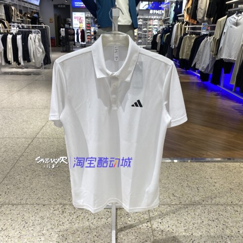 阿迪达斯男短袖运动POLO衫透气