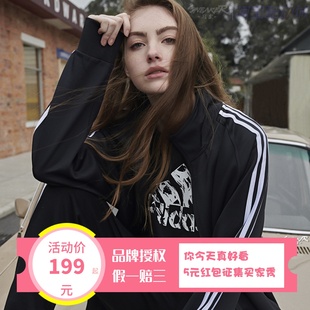 Adidas阿迪达斯外套男女情侣新款 夹克保暖休闲跑步运动服 TR30J