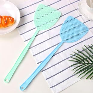 苍蝇拍圆孔网面塑料苍蝇拍夏季家用耐用蚊子拍加长手柄灭苍蝇拍子