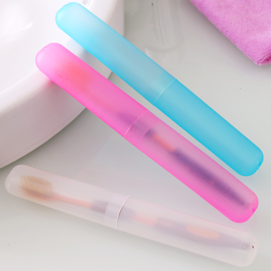 创意便携式带盖旅行牙刷盒卫生间刷牙洗脸牙具杯牙筒头套保护套子