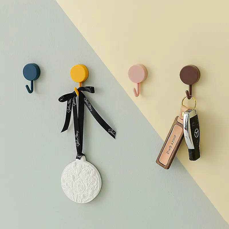 现代时尚创意挂钩门后衣帽钩玄关置物架挂钩北欧风挂墙可爱挂衣钩