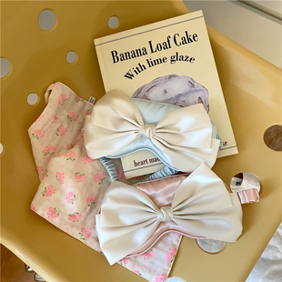 备简约好看冰丝蝴蝶结透气遮光睡眠眼罩 睡觉装 chubbybaby 仙女