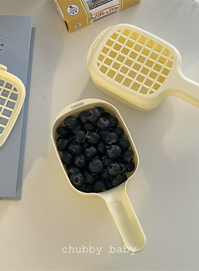 chubbybaby*好用！自留款日式小号带锁扣蓝莓小番茄清洗器沥水器