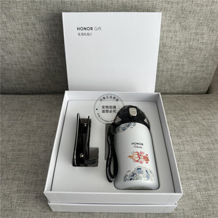 荣耀Gift生活礼包2便捷304不锈钢运动直饮水杯子旋转金属手机支架