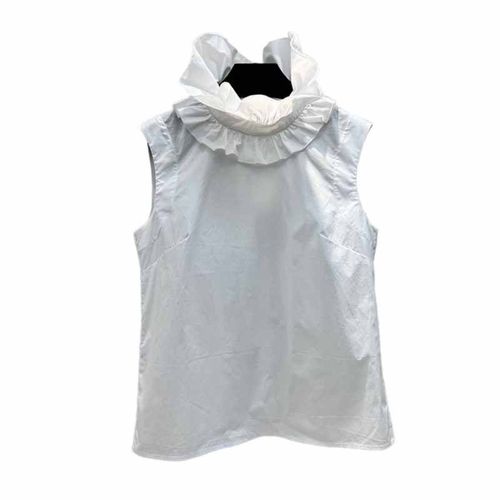 ALU私服OOTD 如雕塑般華麗手工立挺宮廷領法式皇室府綢月光白襯衫