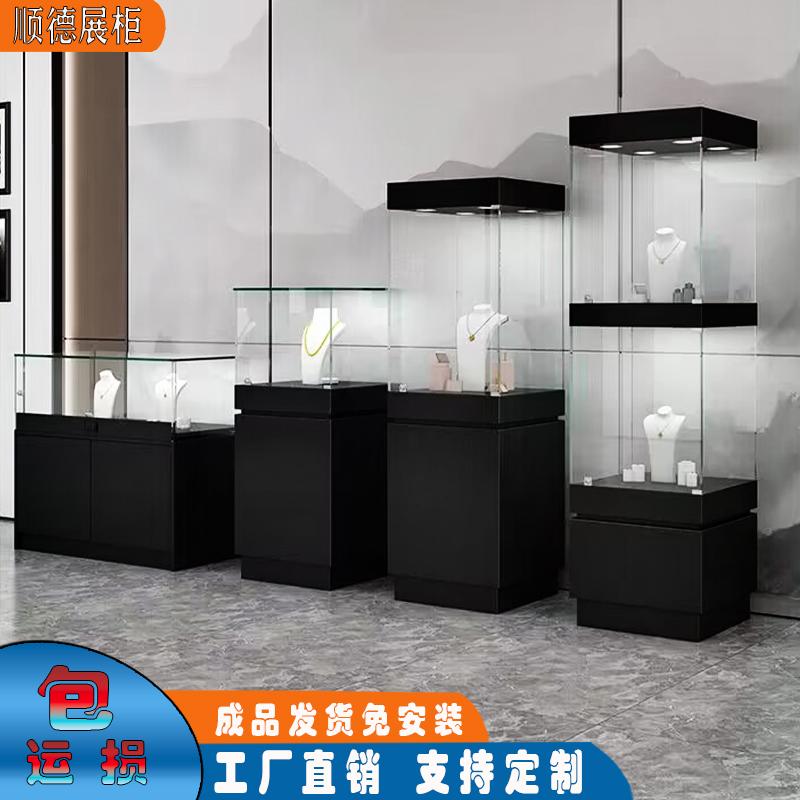 雕像柜玻璃古董瓷器博物馆展台