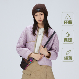 TRIP&CO女秋冬保暖棉服外套时尚两面穿短款上衣套装