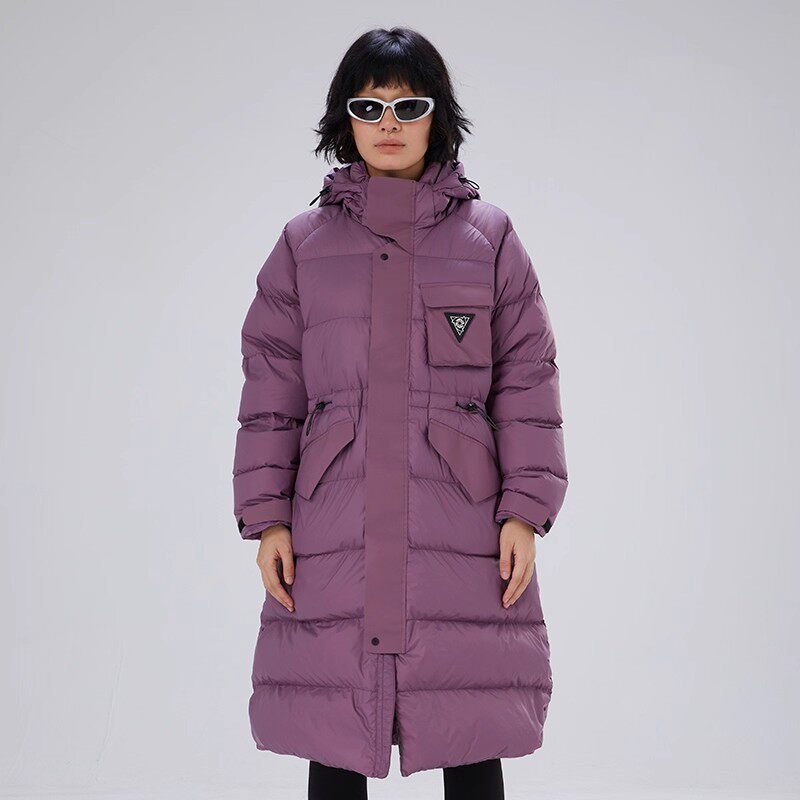 TRIP&CO女90白鸭绒防风防泼水长款羽绒服户外山系保暖防污外套