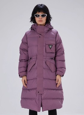 TRIP&CO女90白鸭绒防风防泼水长款羽绒服户外山系保暖防污外套